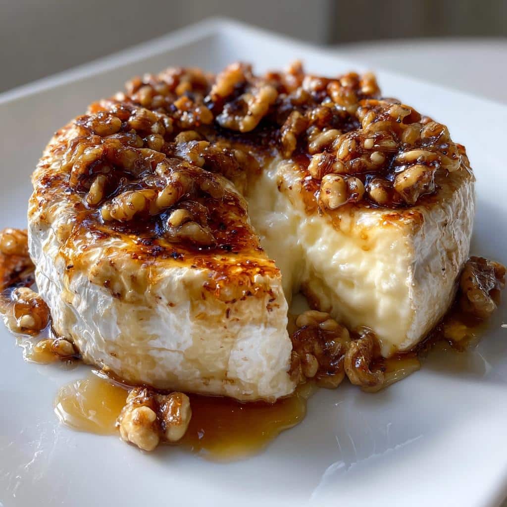 Baked Brie with Honey and Walnuts - detail 1