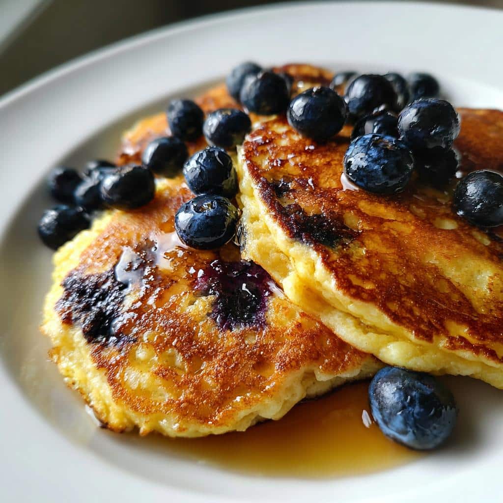 Blueberry Ricotta Pancakes