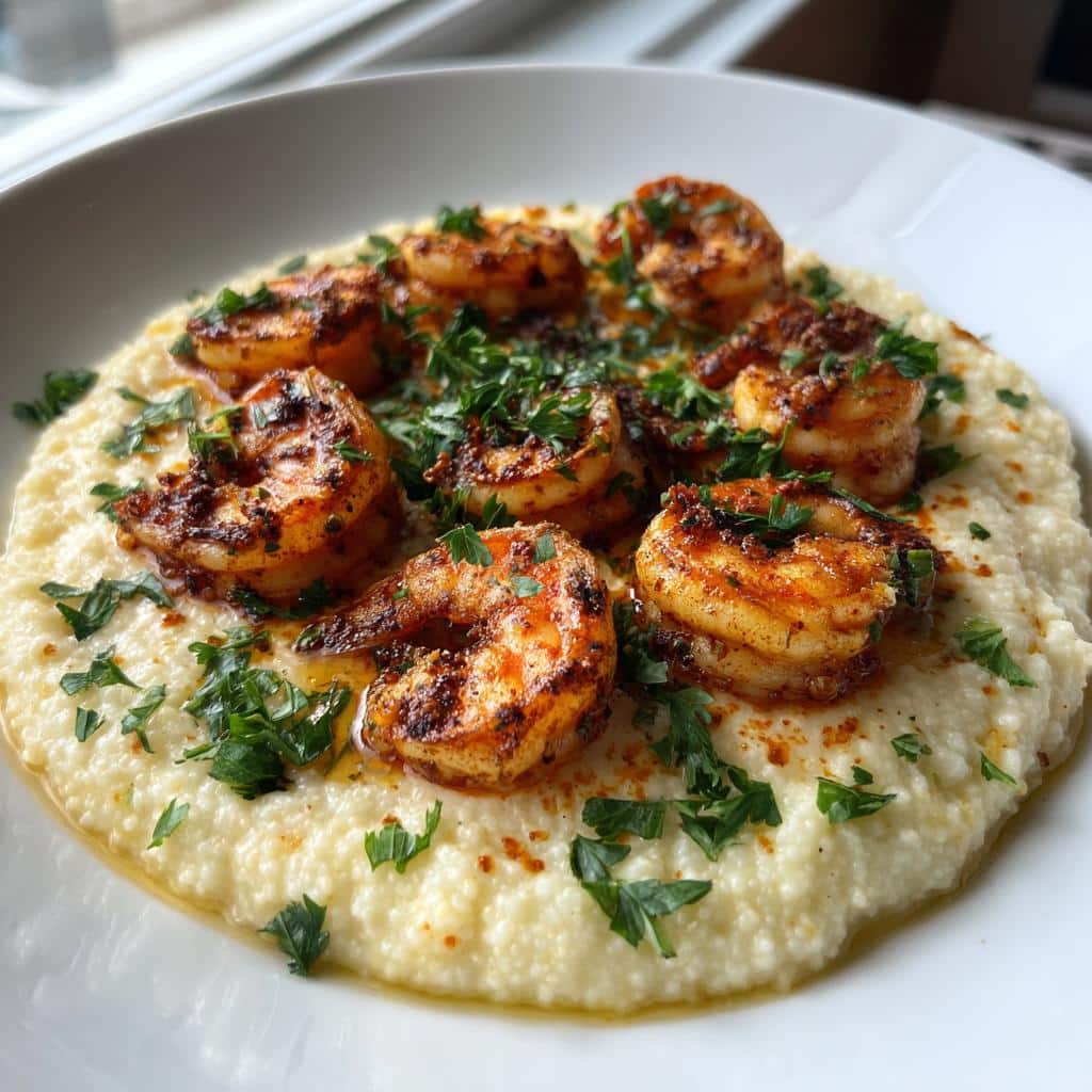 Cajun Shrimp & Cauliflower Grits - detail 1