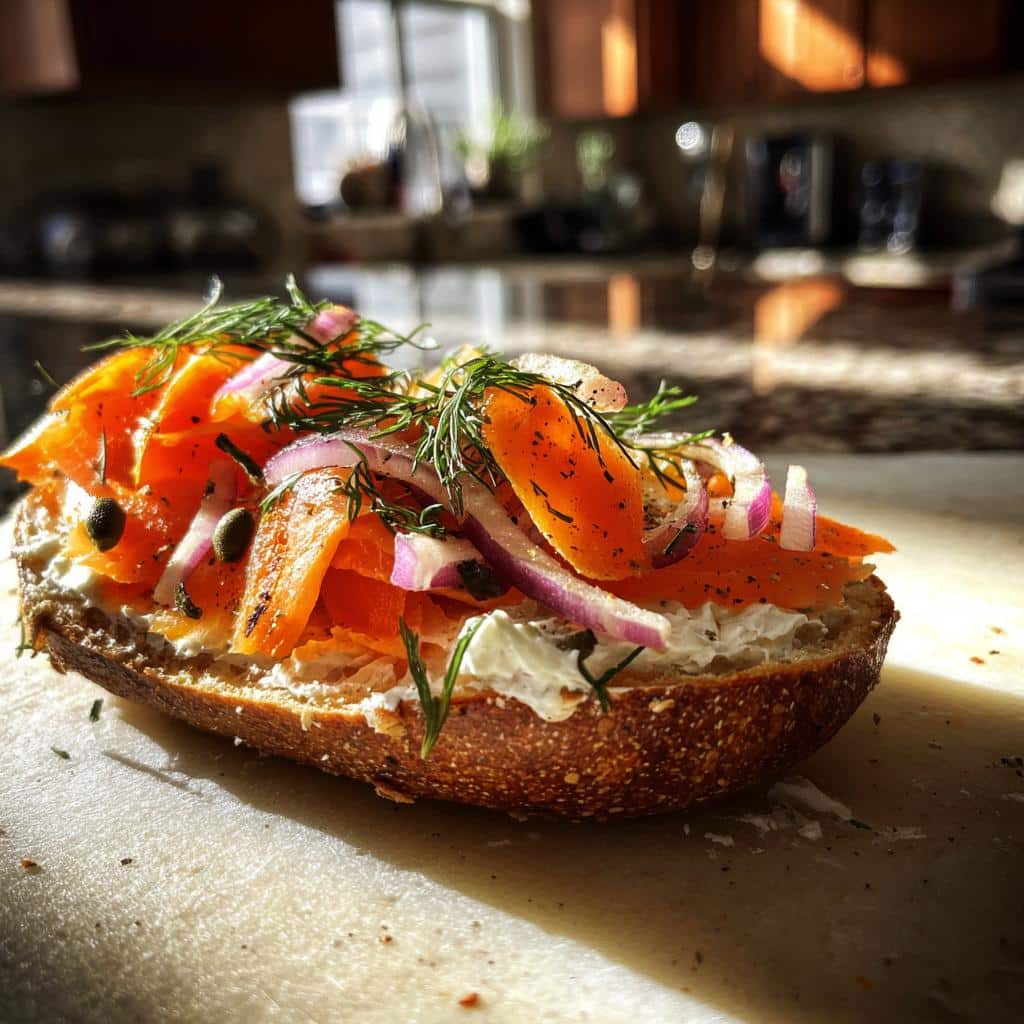 Carrot Lox Bagels - detail 1