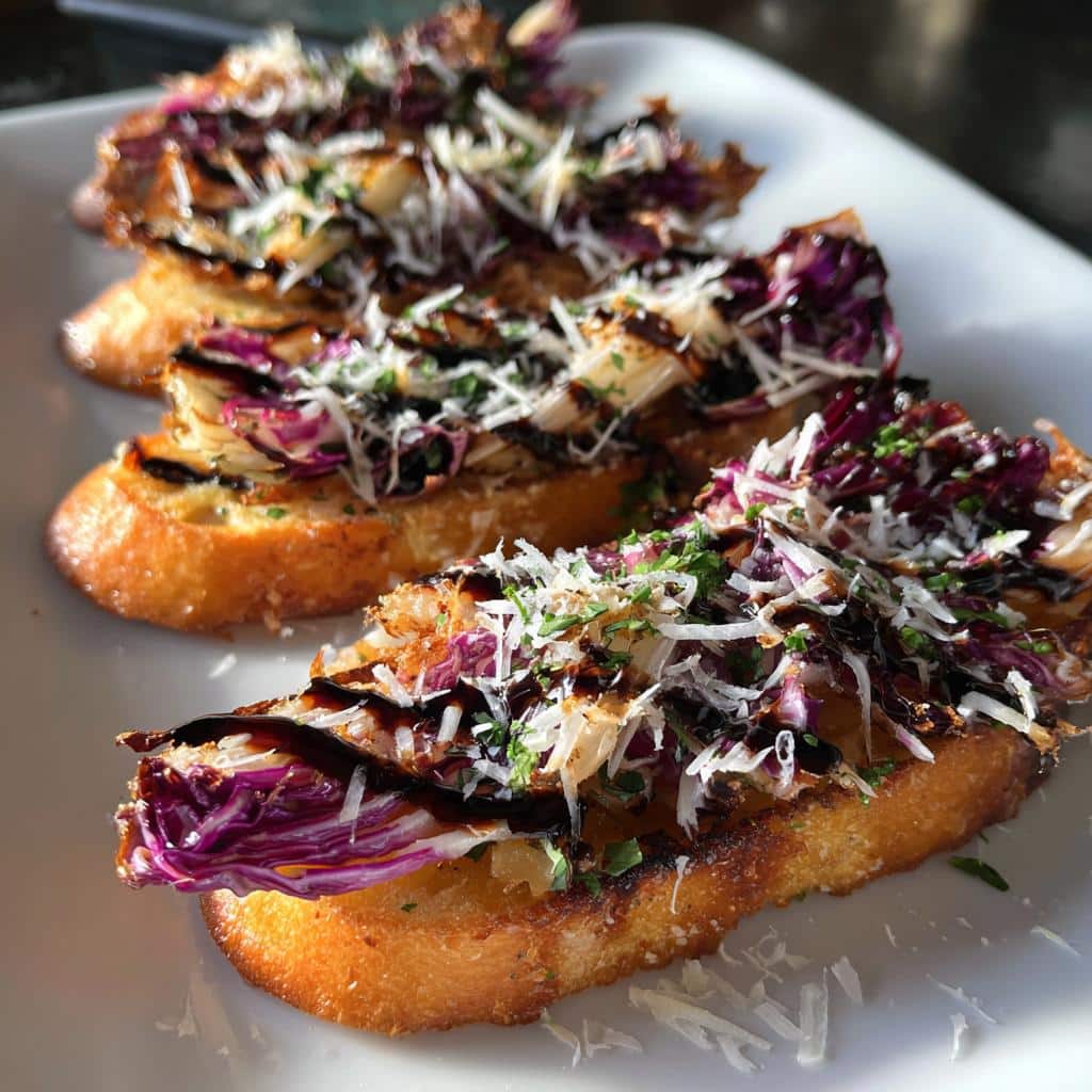 Charred Radicchio Crostini