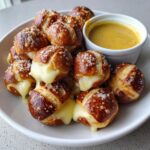 Cheddar-Stuffed Pretzel Bites with Mustard Dip
