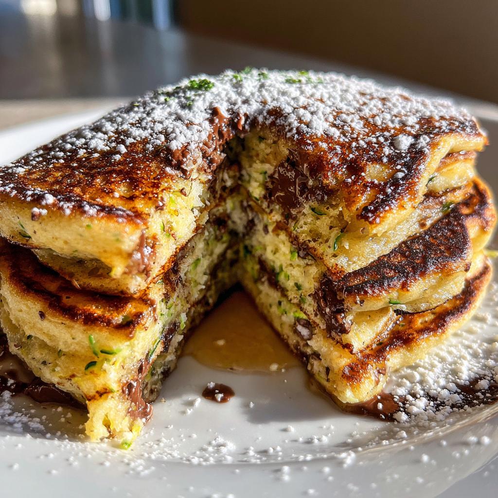 Chocolate Zucchini Pancakes