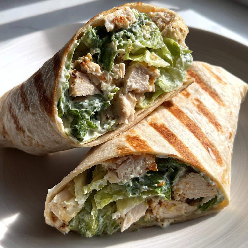 Chopped Chicken Caesar Wrap