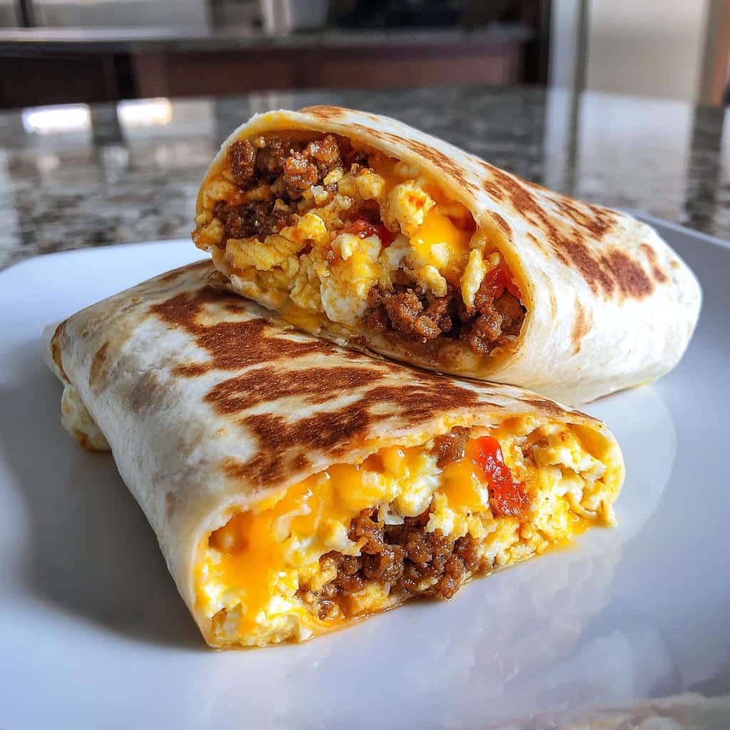 Chorizo & Egg Breakfast Burrito - detail 1