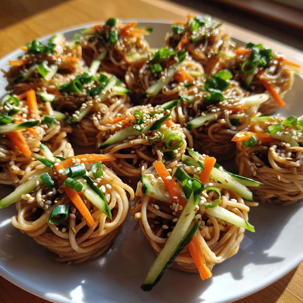 Cold Soba Noodle Salad Bites - detail 1