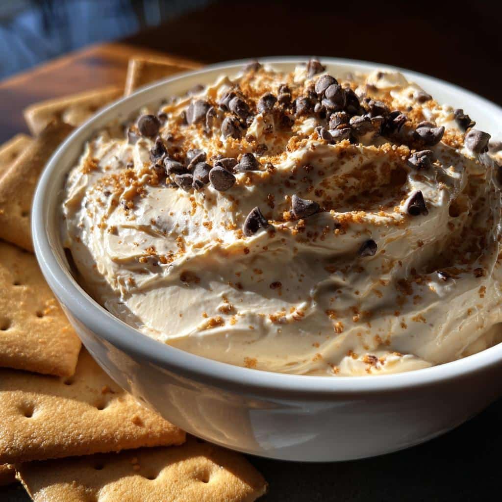 Creamy Booty Dip with Graham Crackers