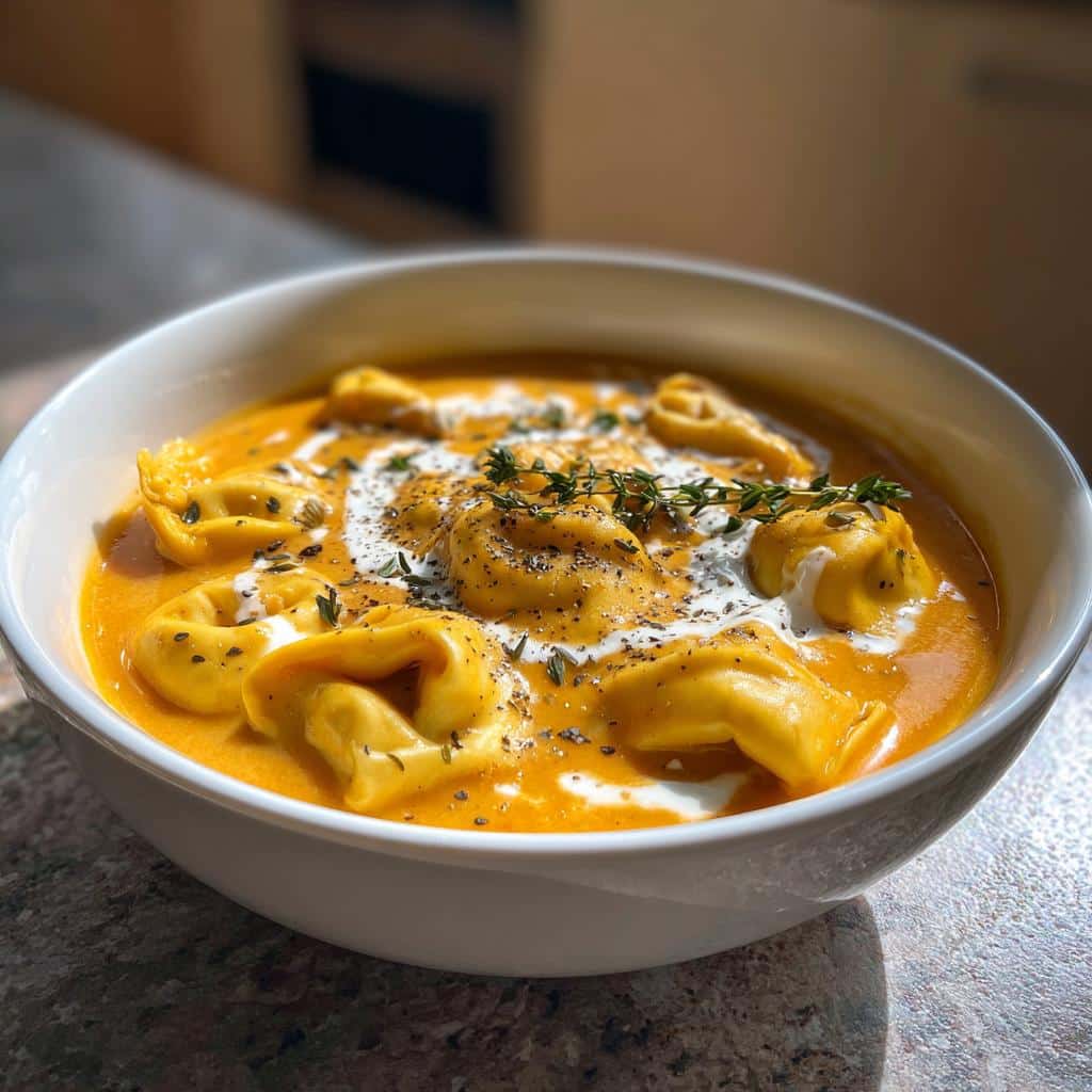 30-Minute Creamy Pumpkin Tortellini Soup Magic 5 Creamy Pumpkin Tortellini Soup - detail 1