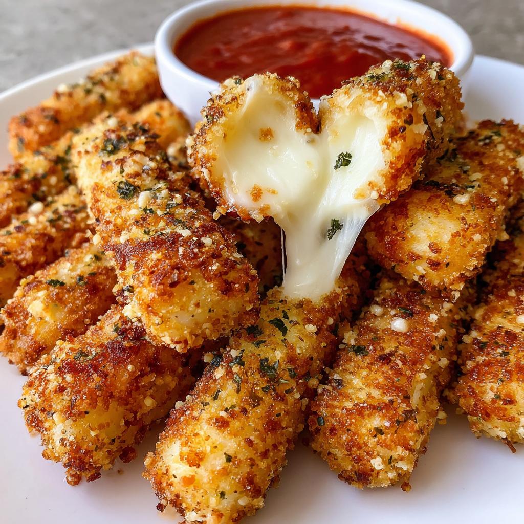 Crispy Air-Fryer Mozzarella Sticks You'll Crave 5 Crispy Air-Fryer Mozzarella Sticks - detail 1