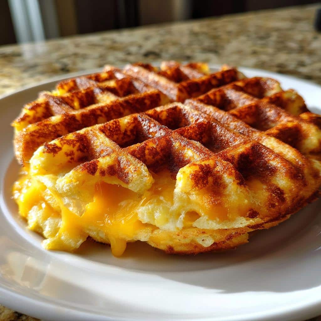 Egg & Cheese Waffles Chaffles