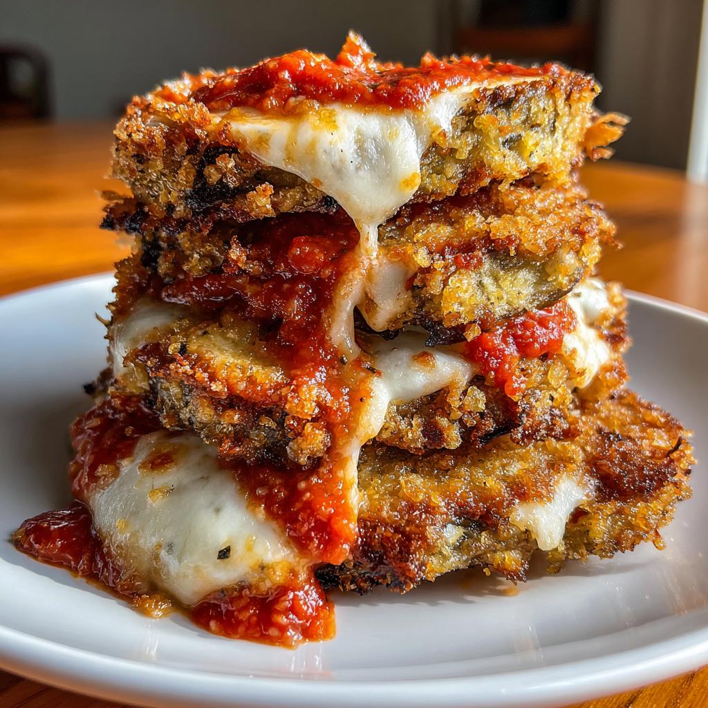Eggplant Parmesan Stacks