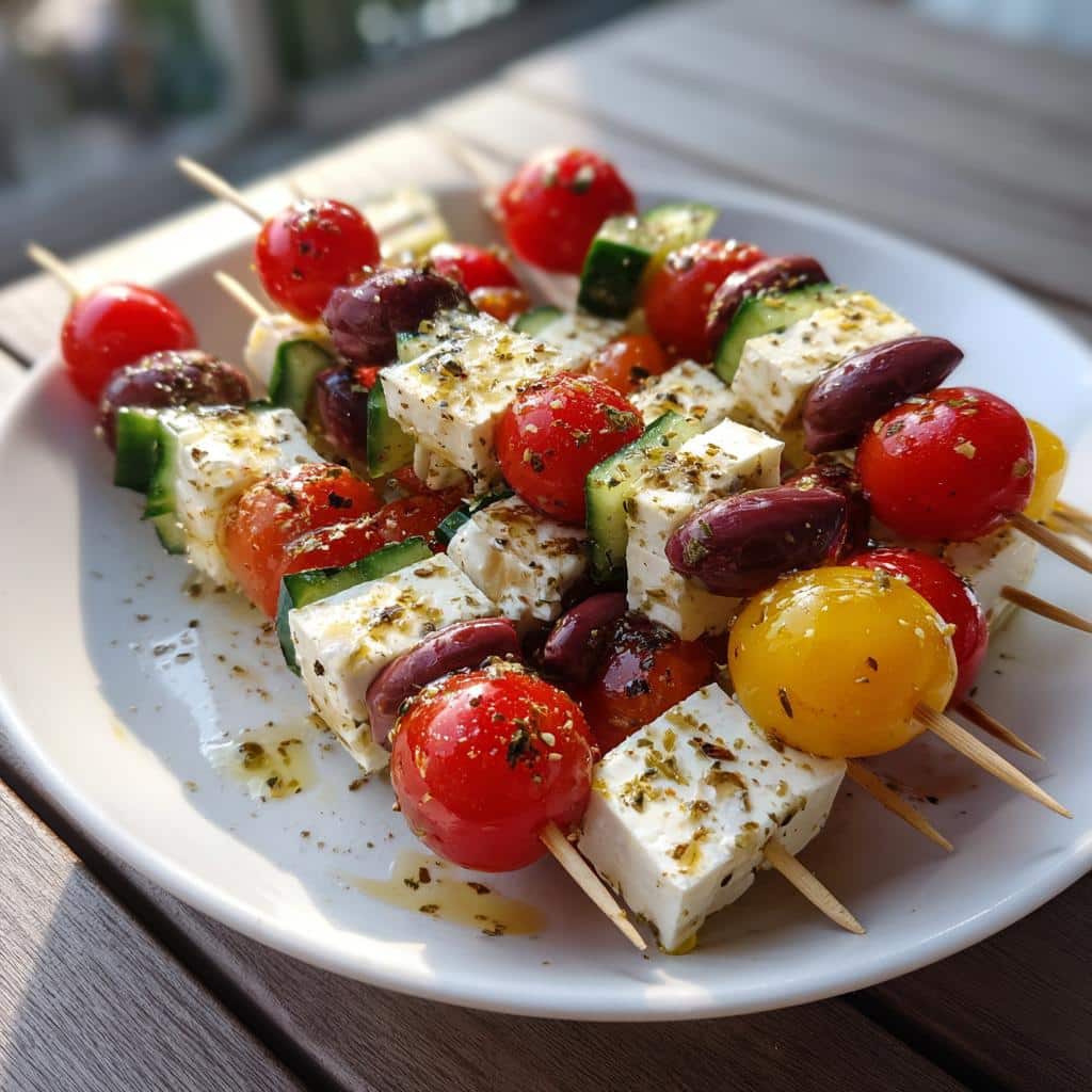 Greek Salad Skewers