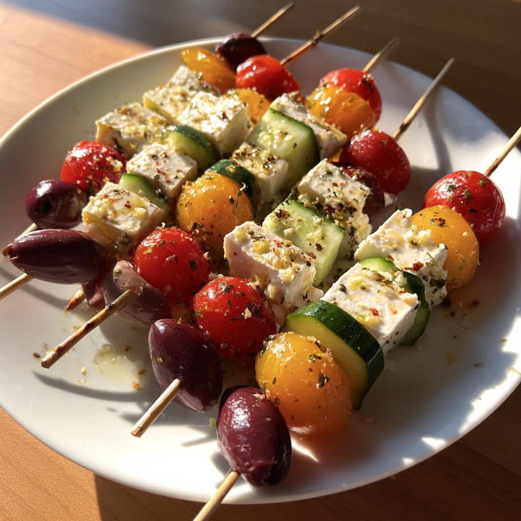 Greek Salad Skewers