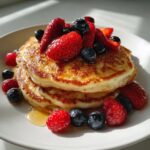 Fluffy Greek Yogurt Berry Pancakes in 3 Easy Steps 4 Greek Yogurt Berry Pancakes