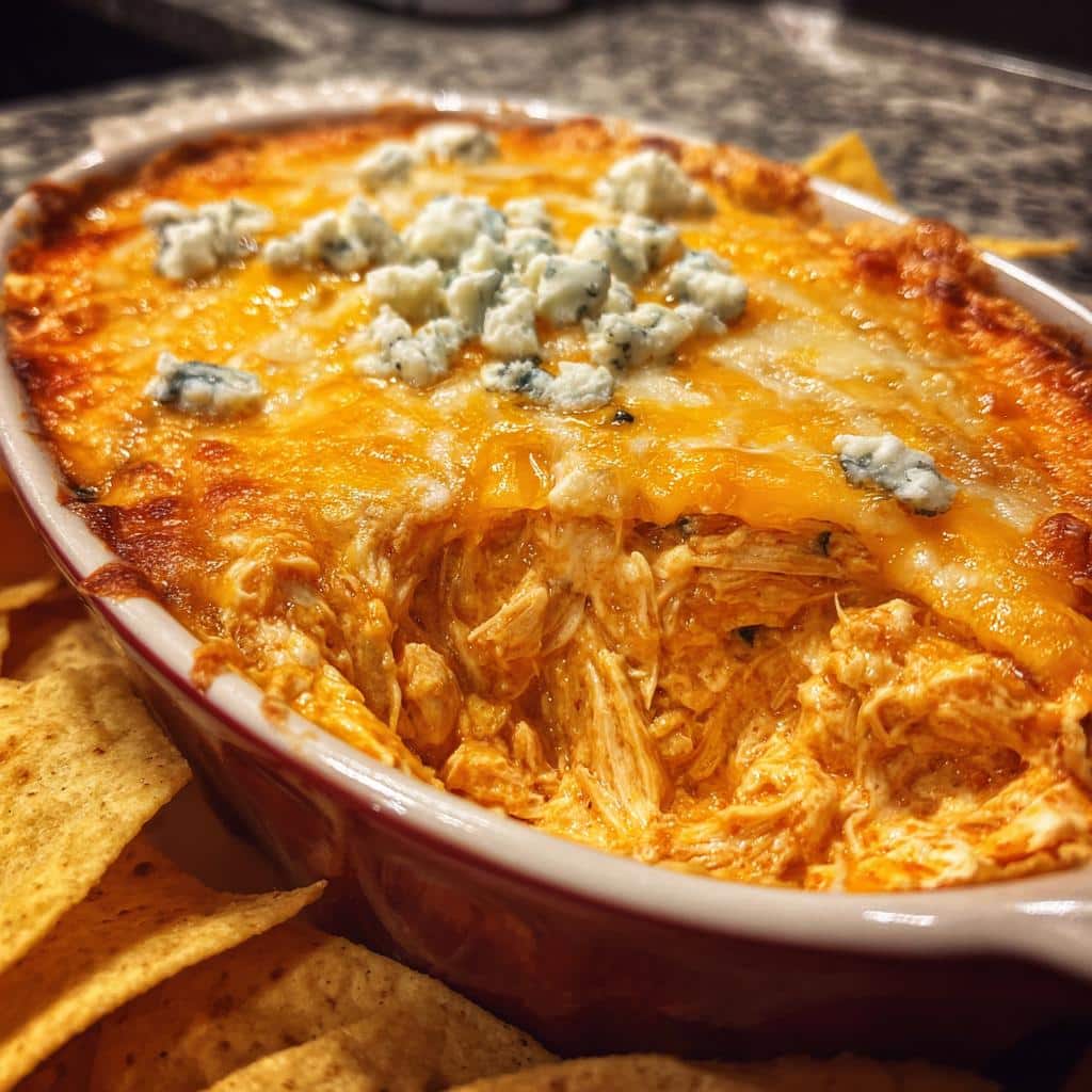 Hot Buffalo Chicken Dip with Tortilla Chips - detail 1
