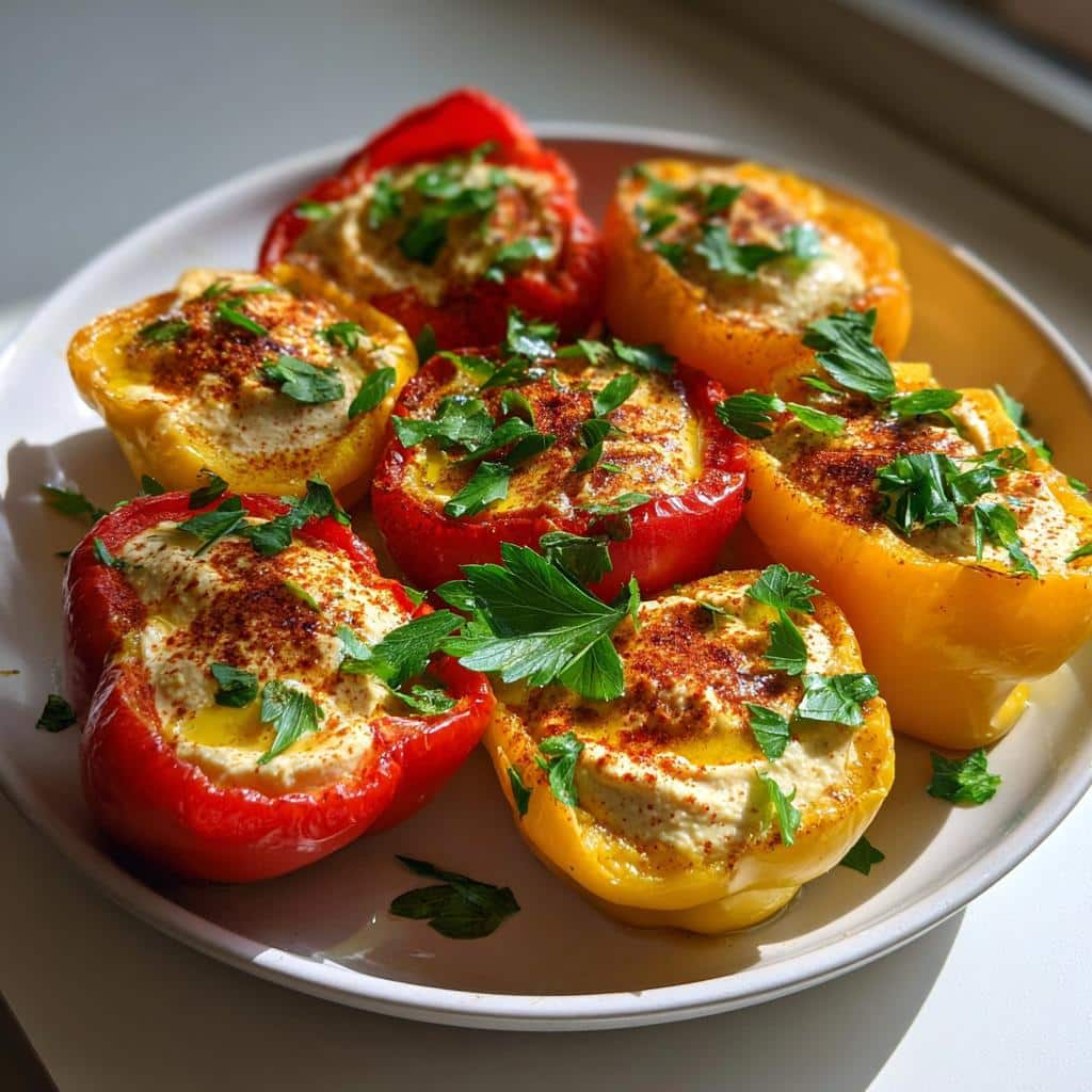 Crazy-Good Hummus-Stuffed Mini Peppers in 20 Minutes 5 Hummus-Stuffed Mini Peppers - detail 1
