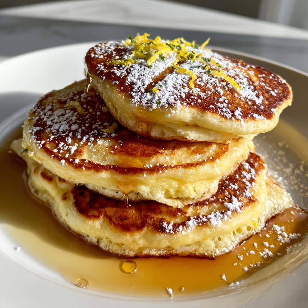 Lemon Ricotta Pancakes - detail 1