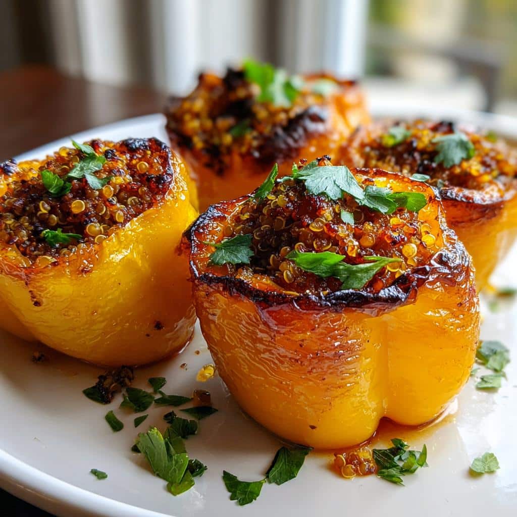 Lentil-Stuffed Mini Bell Peppers