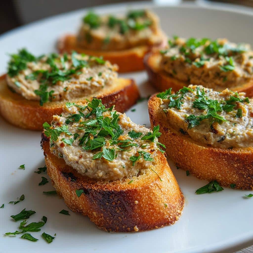 Lentil Walnut Pâté Canapés
