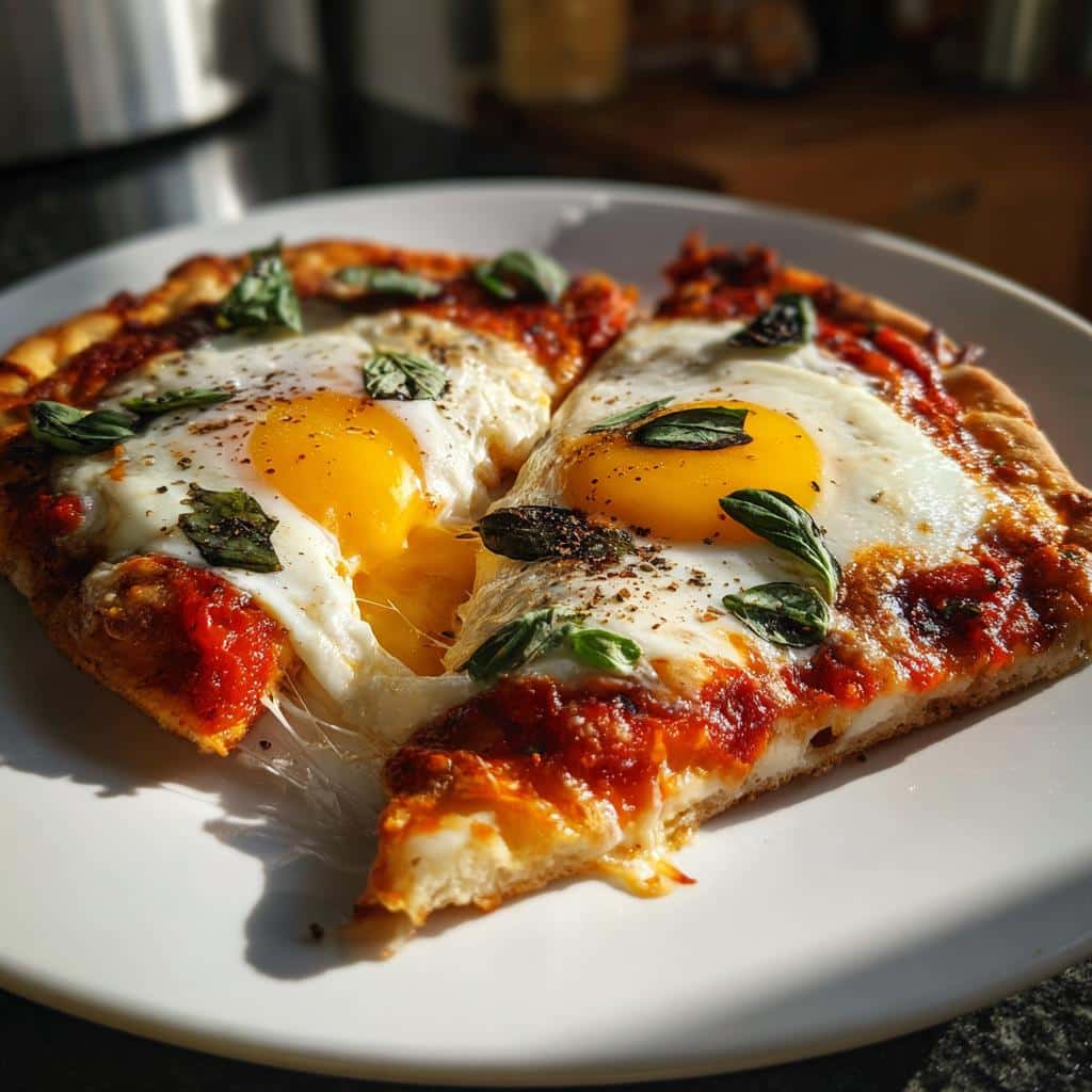 Margherita Breakfast Pizza