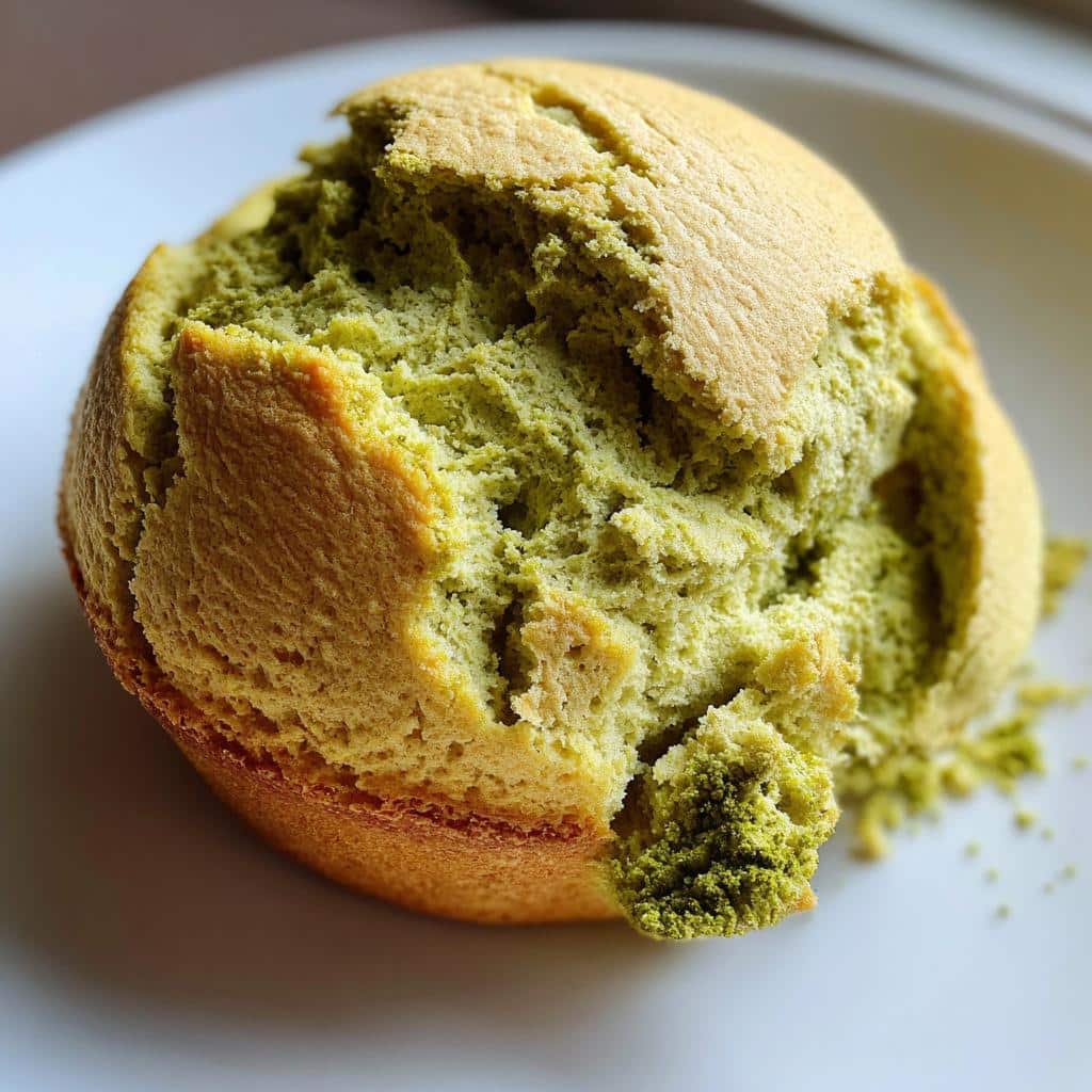 Matcha Cloud Bread - detail 1