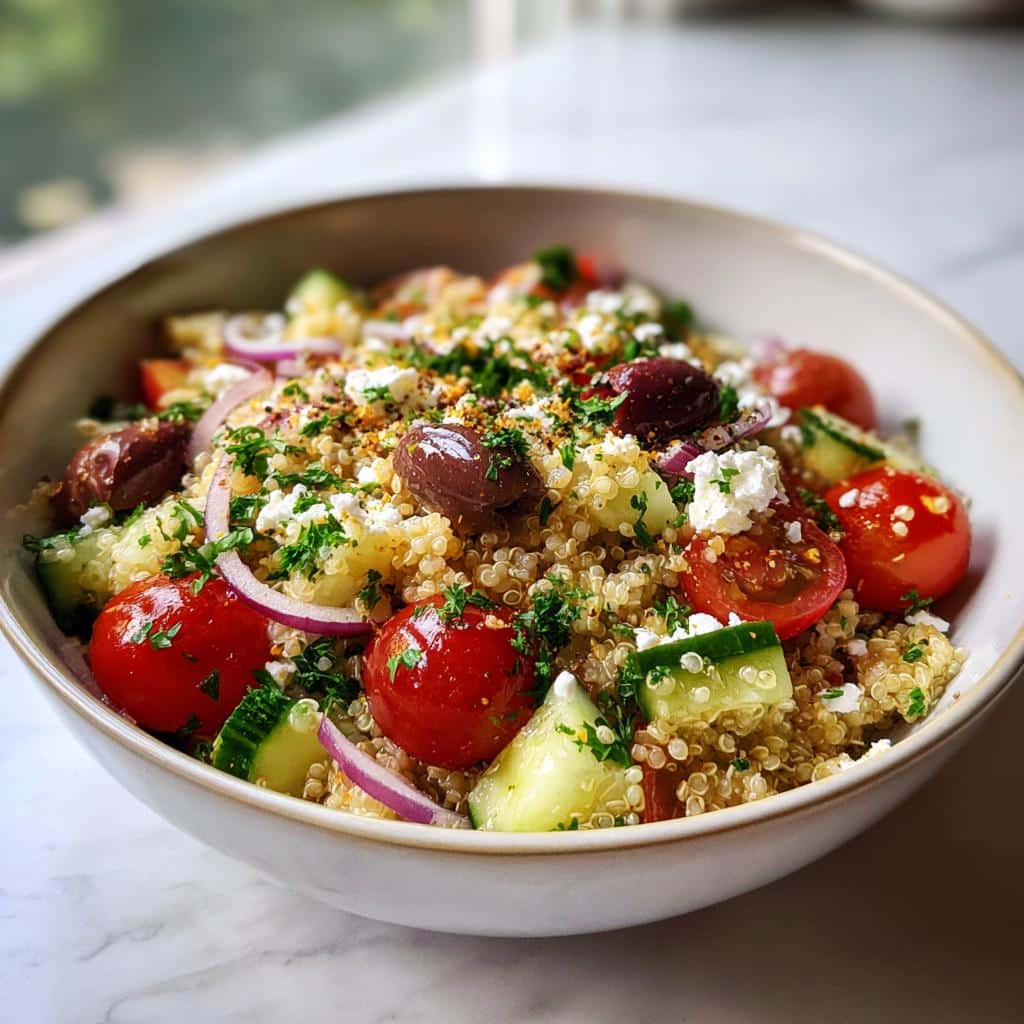 Mediterranean Quinoa Salad Bowls