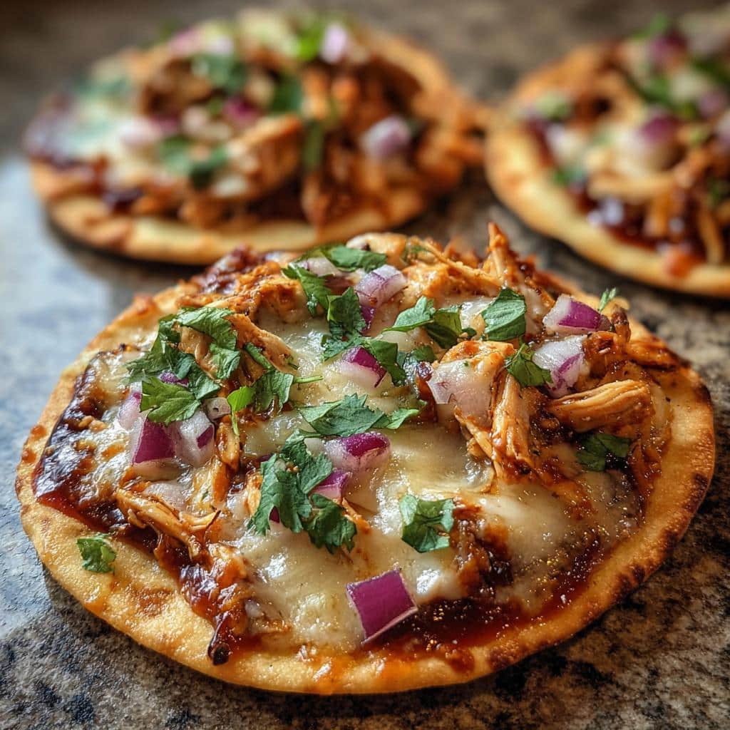 Mini BBQ Chicken Flatbreads - detail 1
