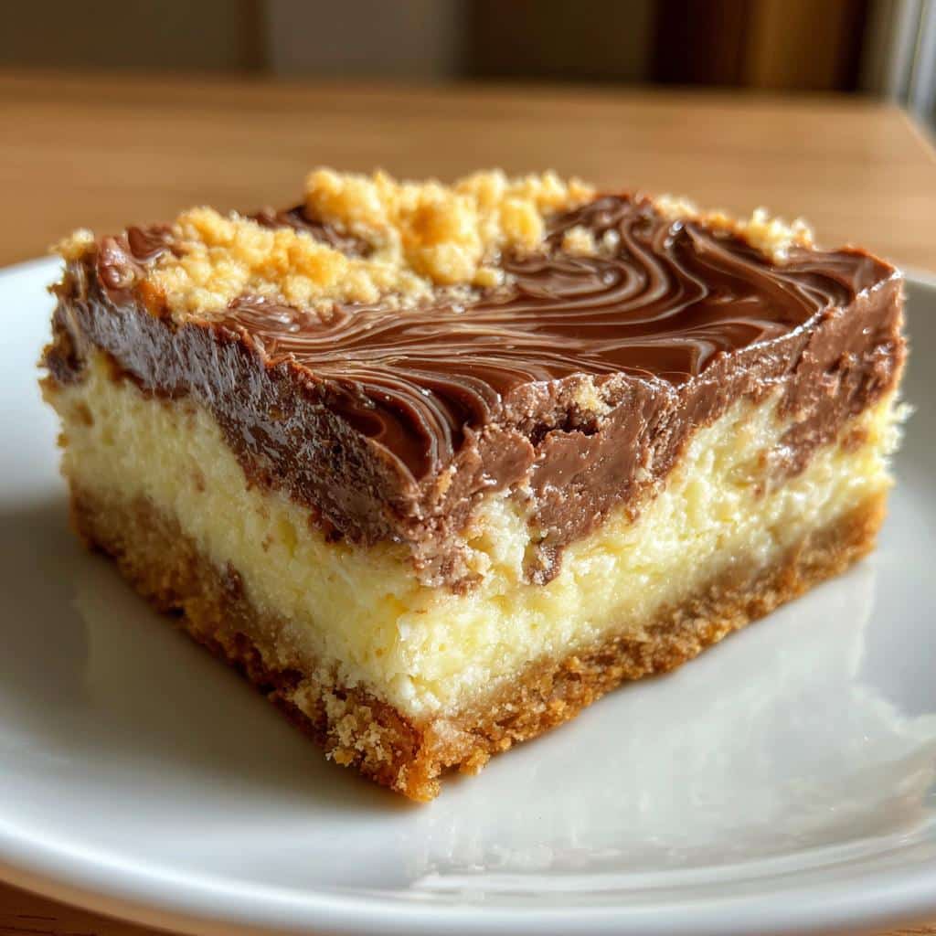 Nutella Cheesecake Bars - detail 1