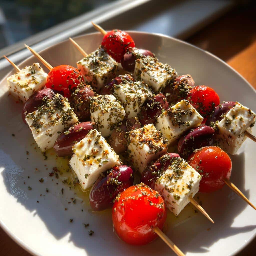 Olive-Feta Mezze Skewers - detail 1