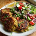 Oven-Baked Falafel with Salad