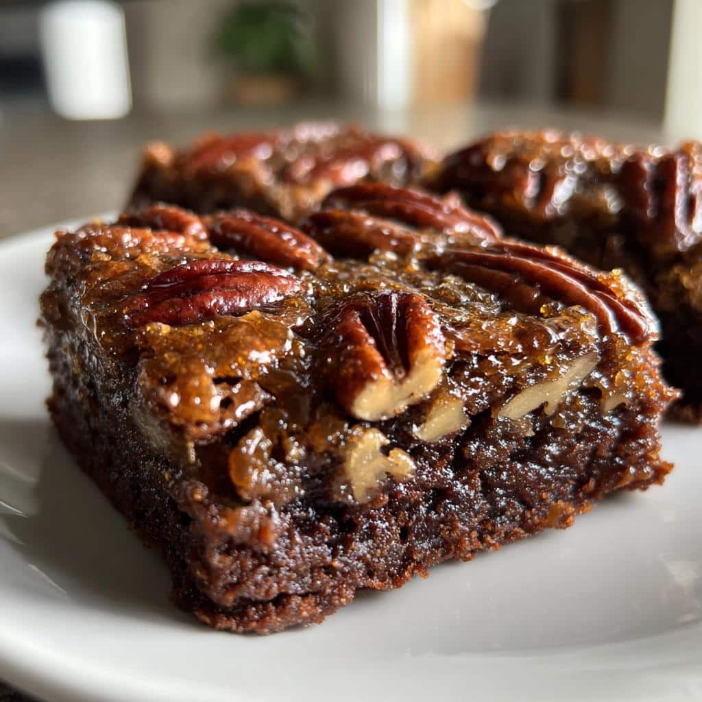 Pecan Pie Brownies The ULTIMATE Thanksgiving Mashup - detail 1