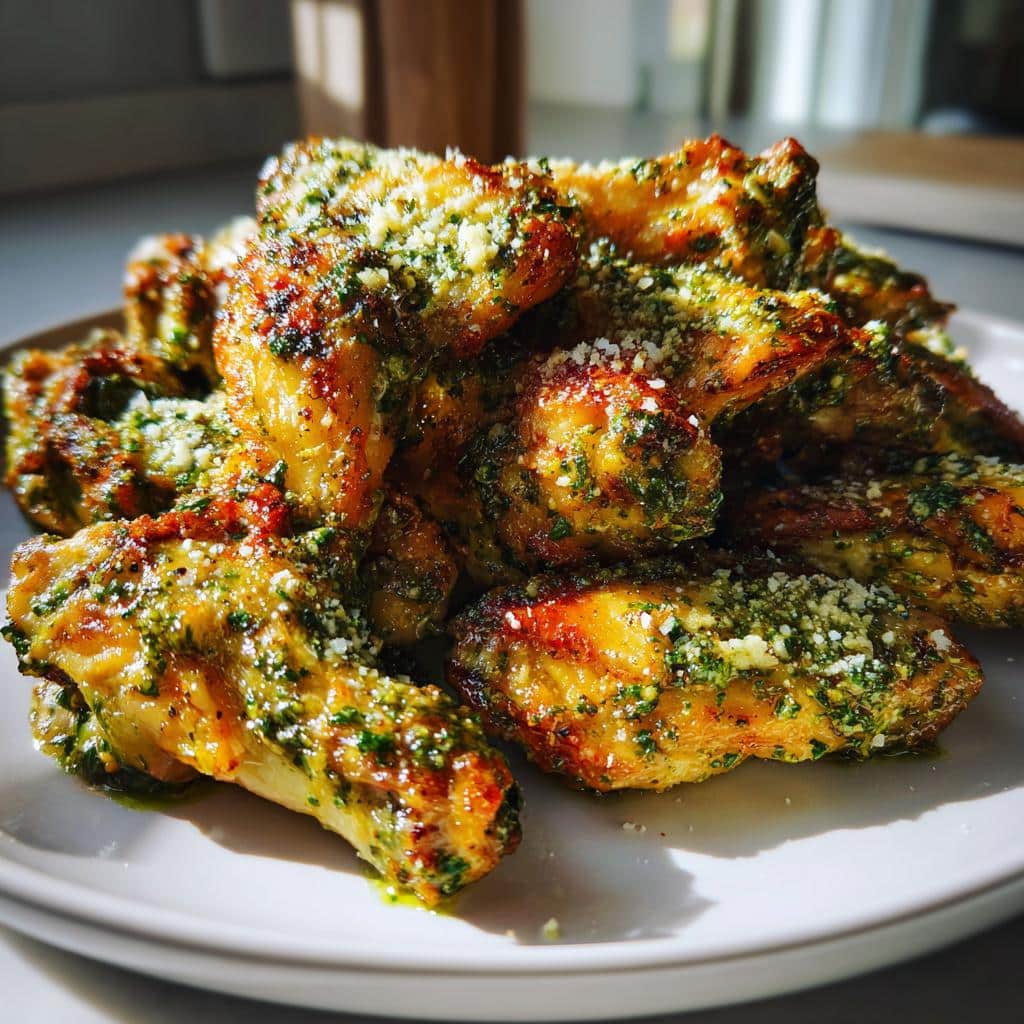 Pesto-Parmesan Wings - detail 1