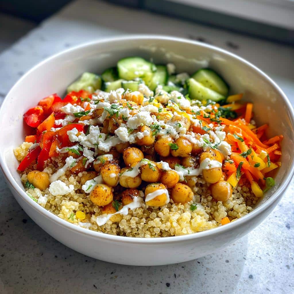 Rainbow Grain Bowls - detail 1