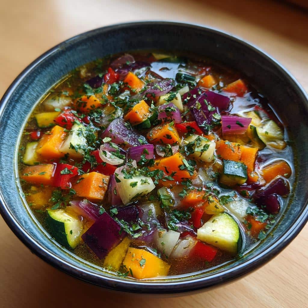 Rainbow Veggie Soup - detail 1
