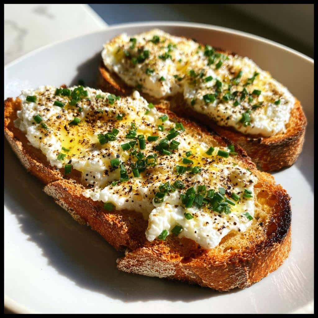 Savory Cottage Cheese Toast - detail 1