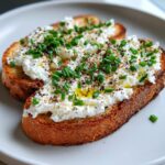Savory Cottage Cheese Toast