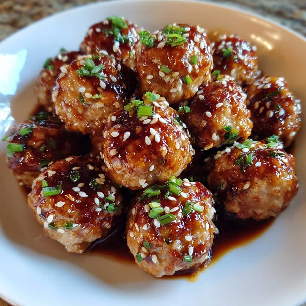 Sesame-Ginger Meatballs - detail 1