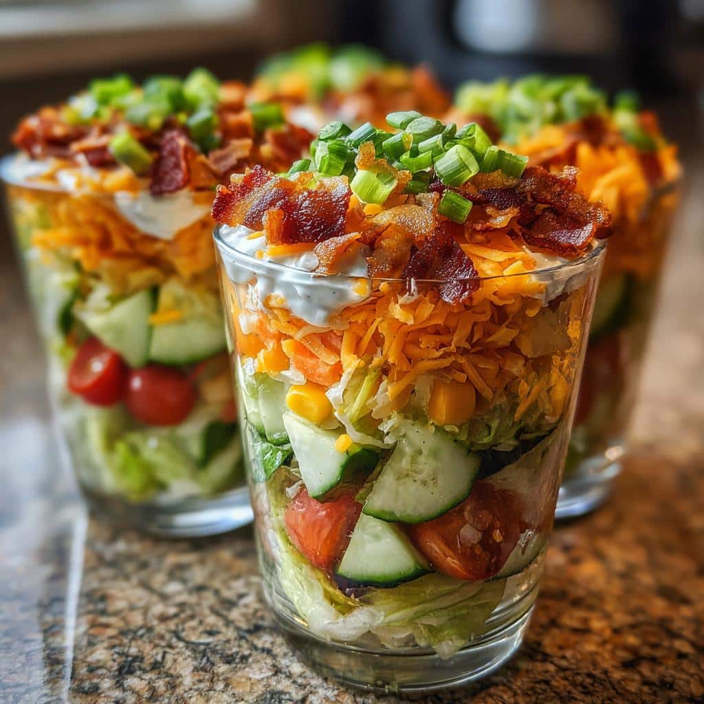 Seven-Layer Salad Cups
