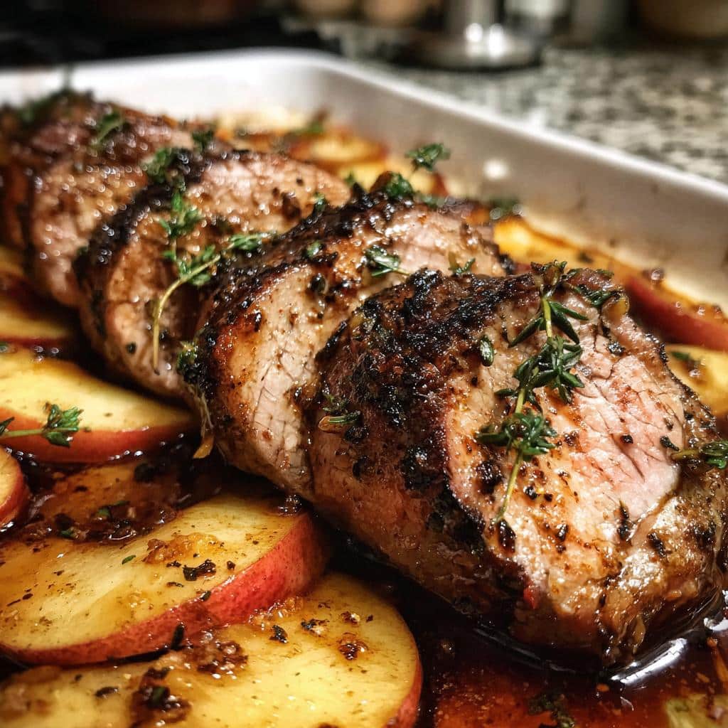 Sheet Pan Pork Tenderloin Apples - detail 1