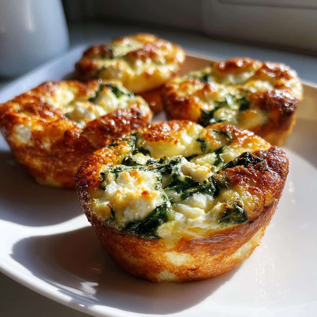 Spinach Feta Egg Cups