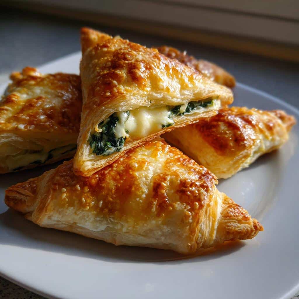 Spinach and Cheese Puff Pastry Bites - detail 1