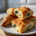 Spinach and Cheese Puff Pastry Bites