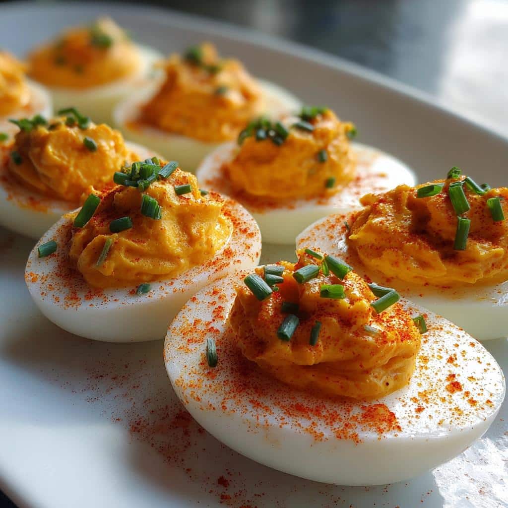 Sriracha Deviled Eggs - detail 1