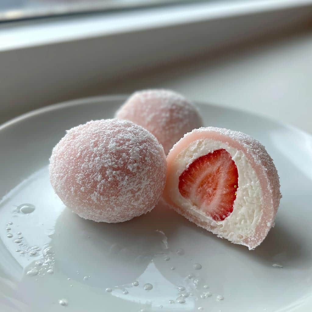 Strawberry Mochi Ice Cream