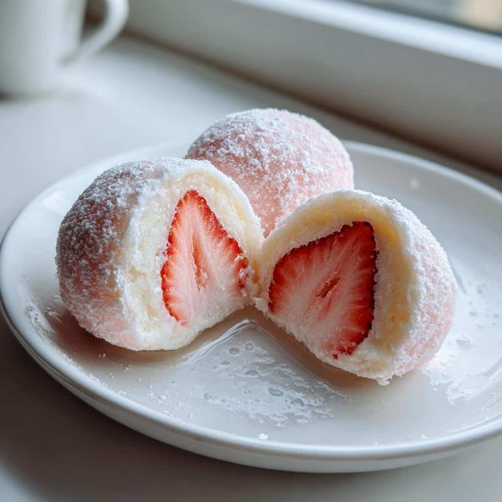 Strawberry Mochi Ice Cream