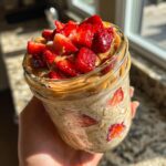 Strawberry Peanut Butter Overnight Oats