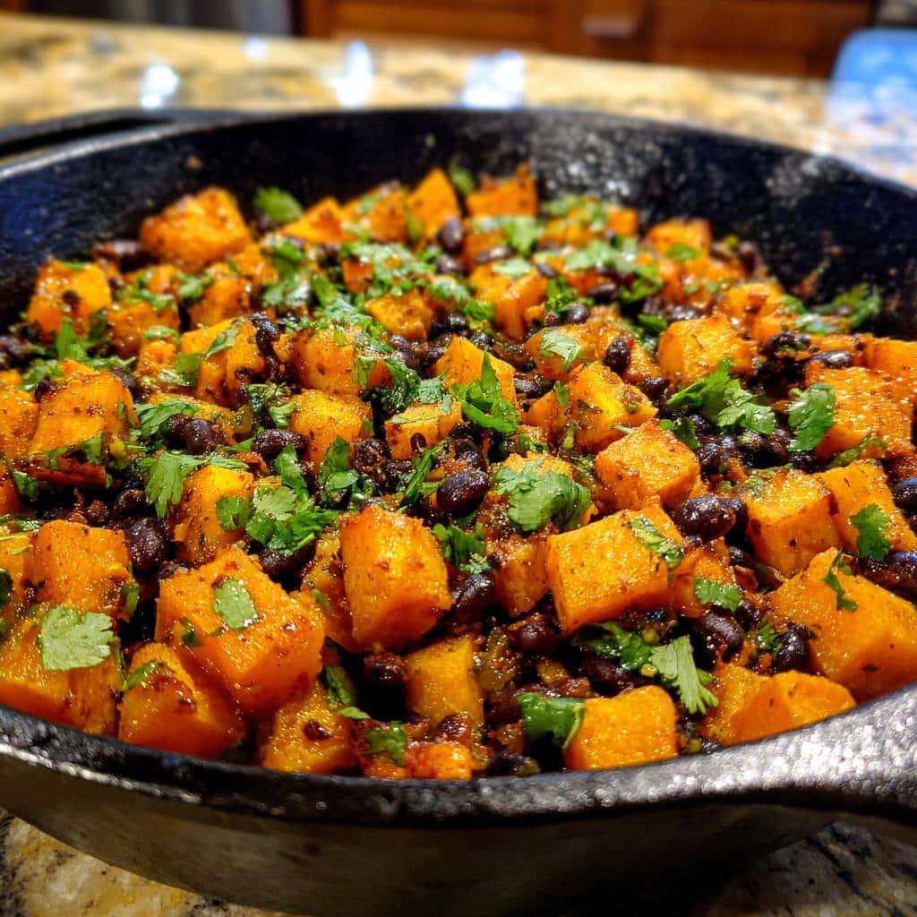 25-Minute Sweet Potato Black Bean Skillet You'll Crave 5 Sweet Potato Black Bean Skillet - detail 1