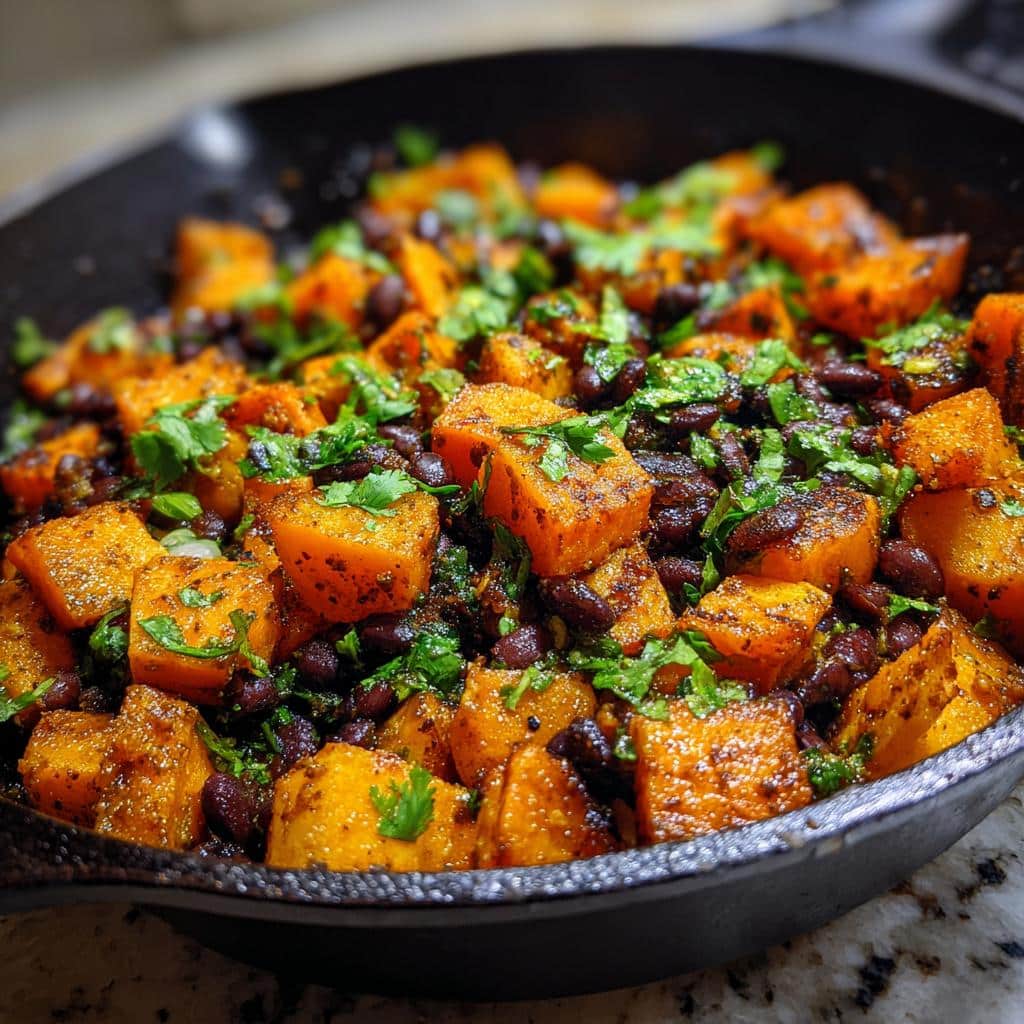 Sweet Potato Black Bean Skillet