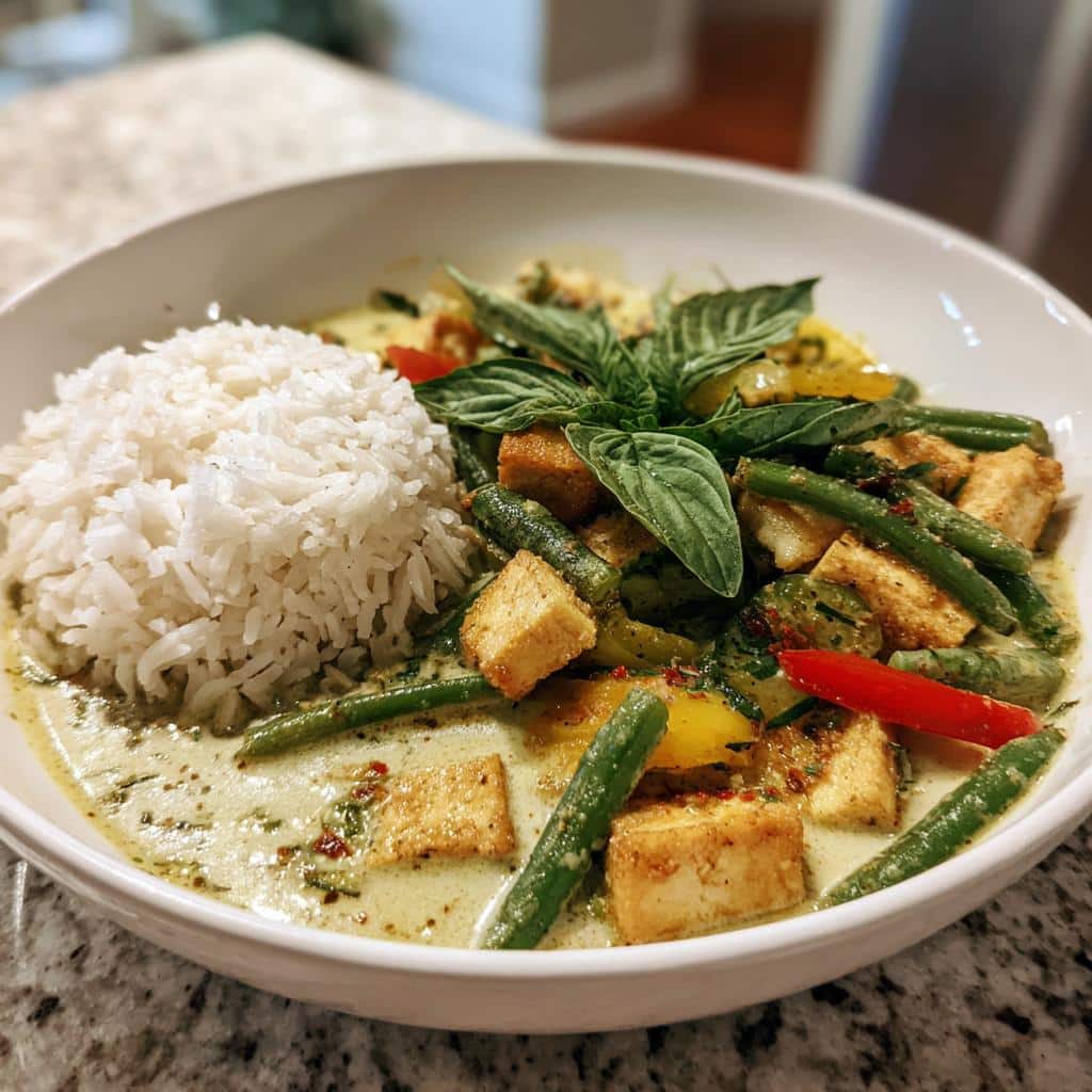 Thai Green Curry with Tofu - Irresistible Flavor! 5 Thai Green Curry with Tofu - detail 1