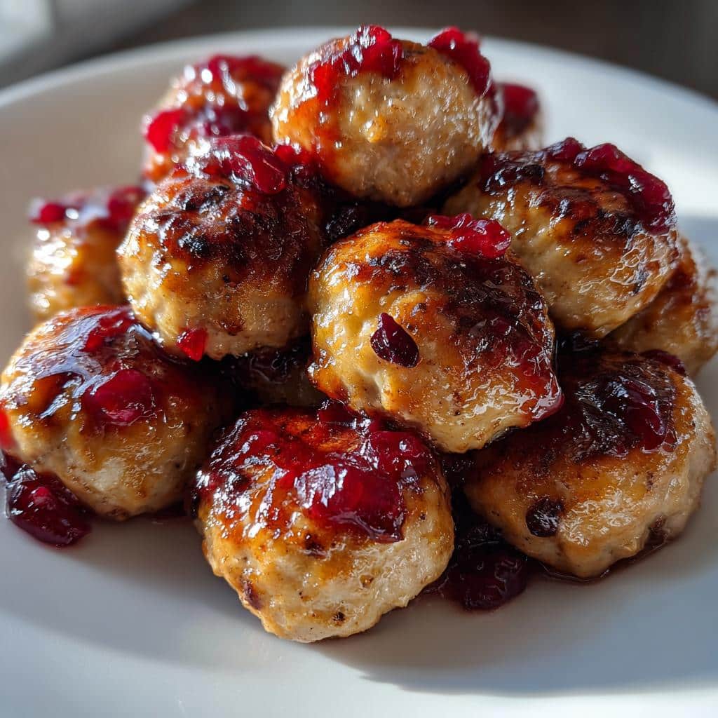 Turkey Cranberry Meatballs